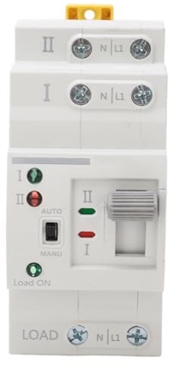 Dailygoods - Automatische Omschakelaar met Dubbele Voeding 16A voor Elektrische Systemen