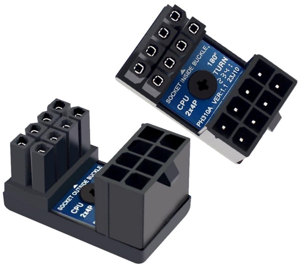 Dailygoods - 2 Stuks ATX 8Pin EPS 12V Voedingsstekker Adapter