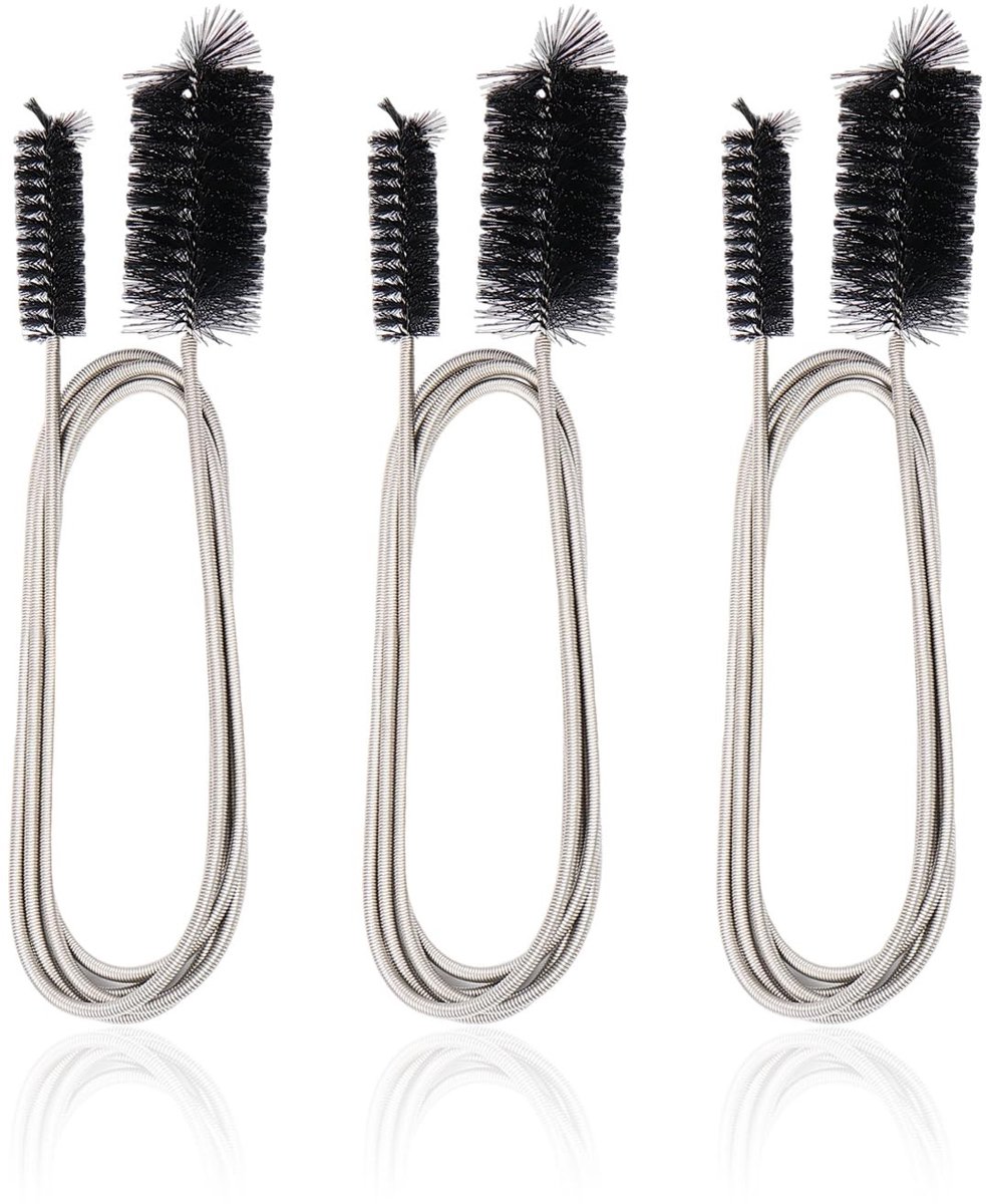 Dailygoods - Set van 3 Roestvrijstalen Reinigingsborstels voor Diverse Toepassingen