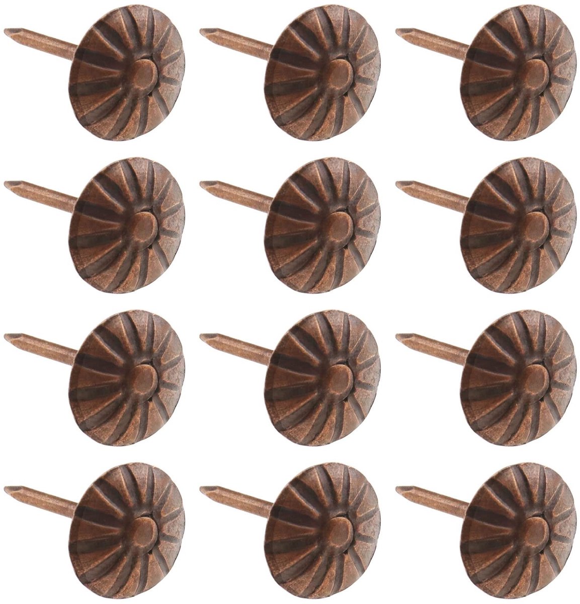 Dailygoods - Set van 100 Antieke Decoratieve Nagels voor Meubels in Koper