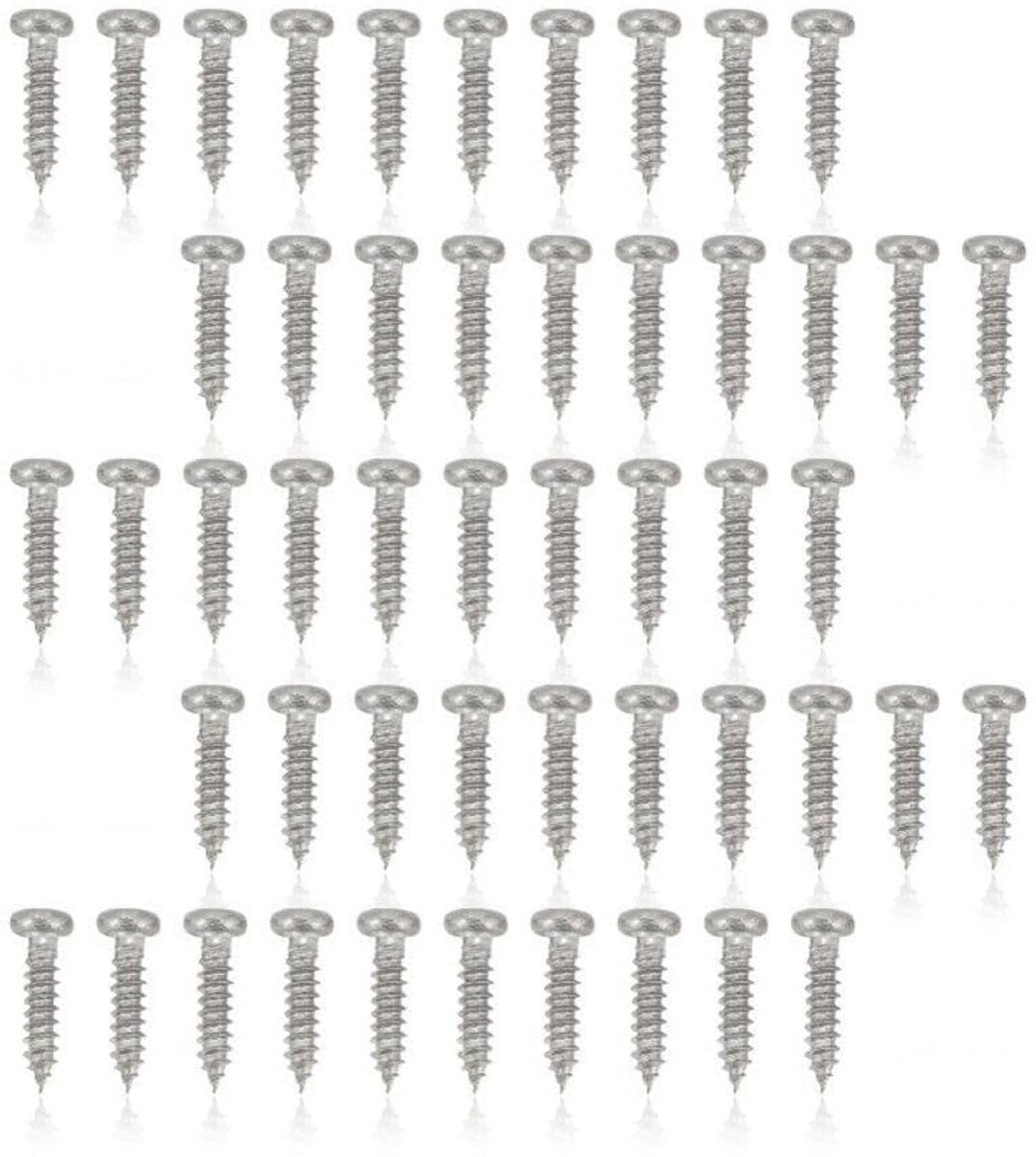 Dailygoods - 50 Stuks Duurzame Gitaar Montage Schroeven in Zilver