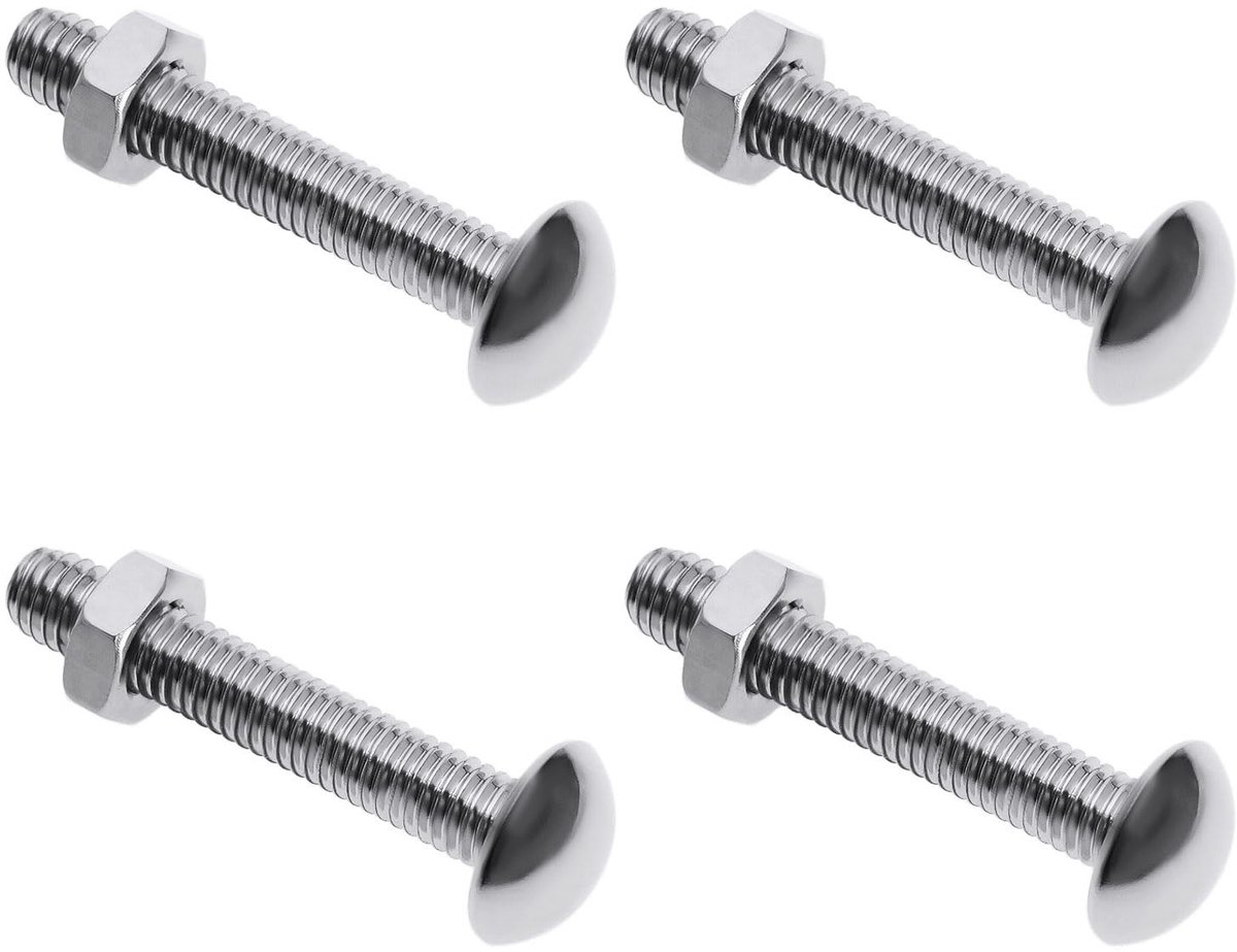 Dailygoods - Set van 4 Messing Wastafel Stoppers met Schroefdraad