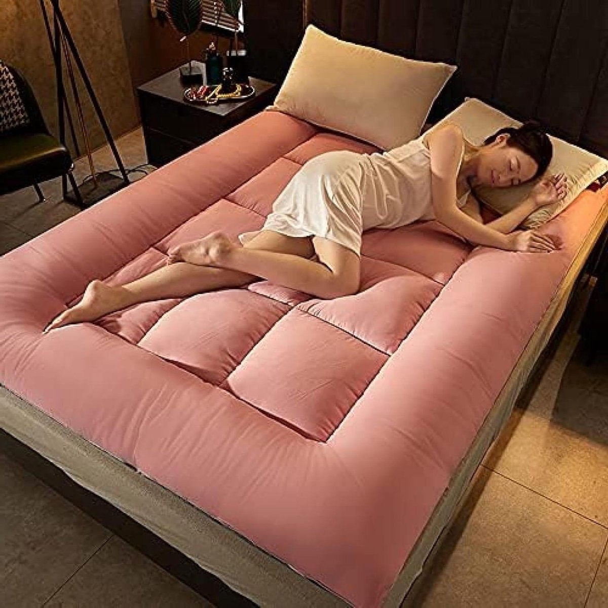 Japanse vloerfuton - Slaapmat - Comfortabel slapen - Dikke sojavezelvulling - 100x200cm - C