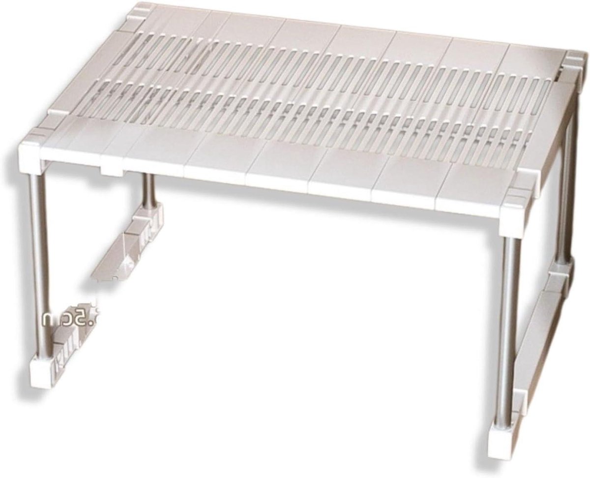 Kast Divider - Garderobe Organizer - Ruimte Maximaliseren - Verstelbare Breedte - L32-40cm - Wit