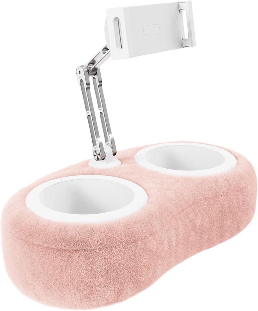 Tabletkussen Houder - Zachte Standaard - Comfortabel Kijken - 360° Draaibaar - 47-13 inch - Roze
