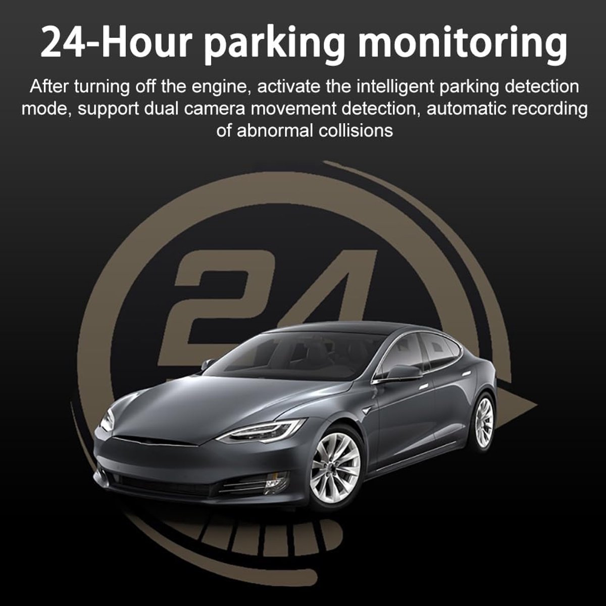 Dubbele Dashcam - Auto Camera - Veilig Rijden - App Bediening Wifi - 64GB Kaart - Zwart – foto 7