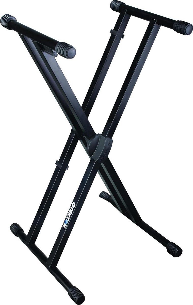 Keyboard Stand - Muziekstandaard - Muziek Maken - Snel Verstelbaar - Dubbel Frame - Zwart