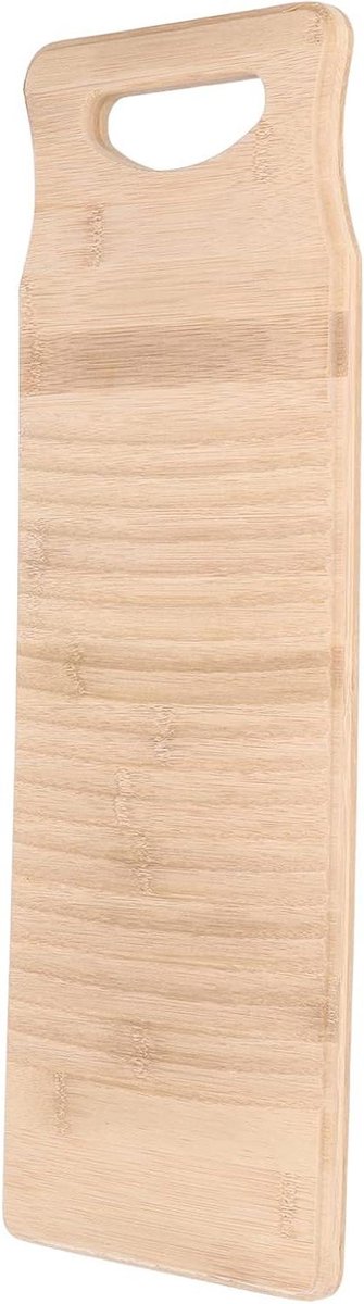 Houten Wasbord - Bamboe Wasbord - Efficiënt Wassen - Golvende Textuur - 50 cm Lang - Houtkleur