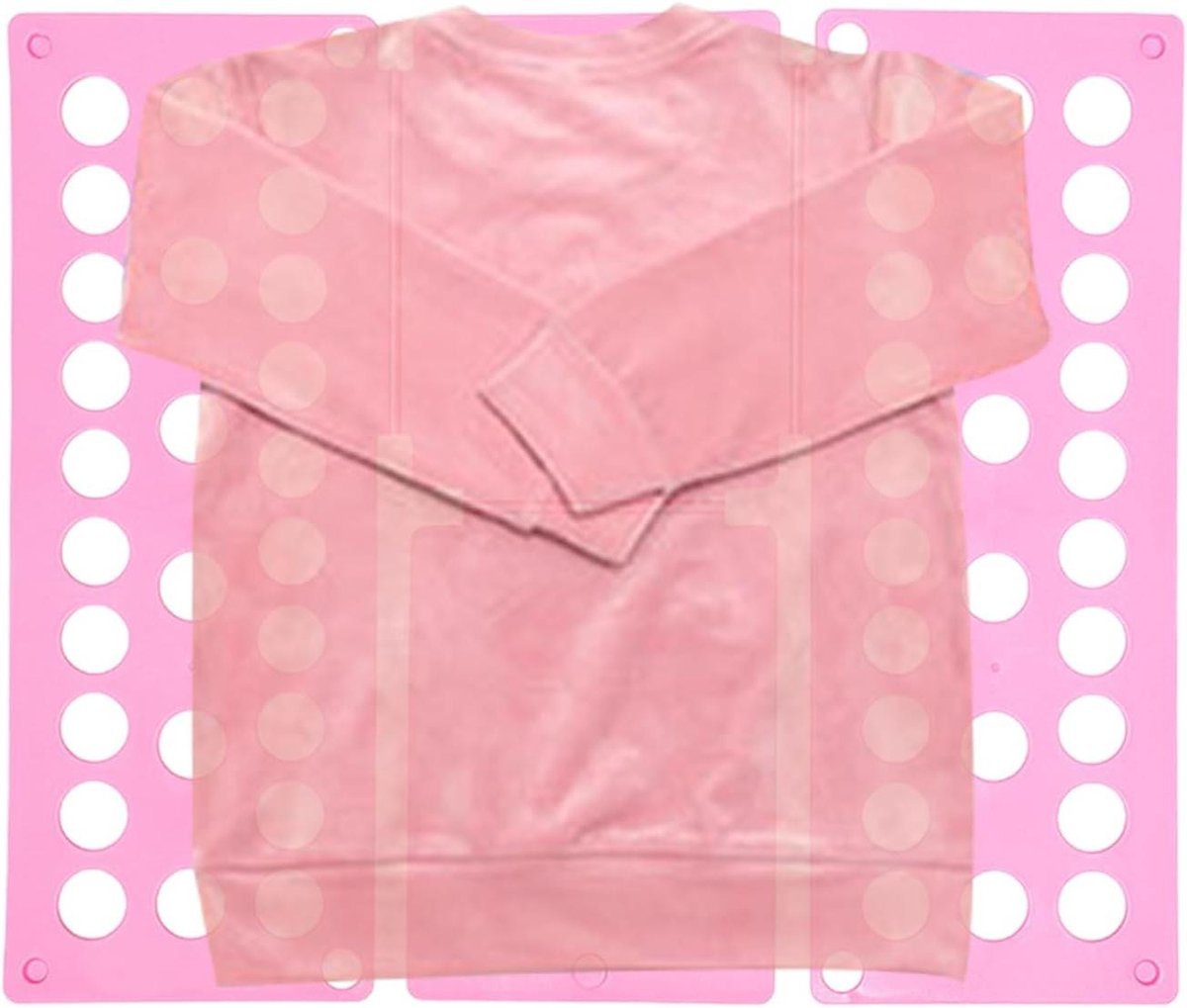 Kledingvouwplank - Was organizer - Kleding sorteren - Ruimtebesparend design - 40 x 48 cm - Roze