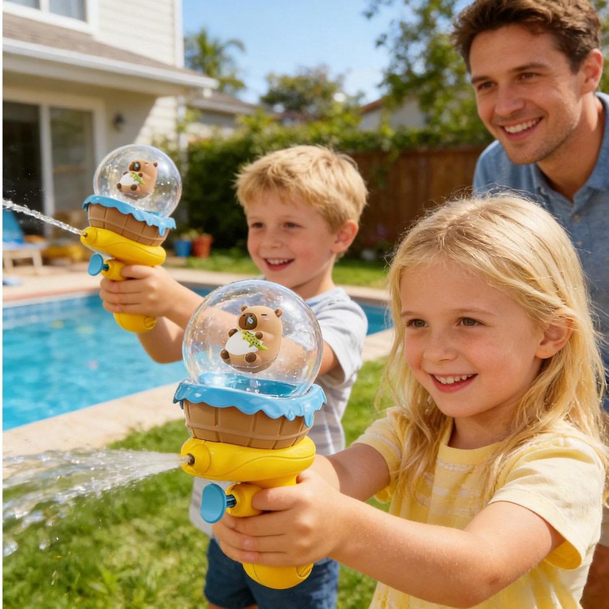 Waterpistool Capybara - Waterspeelgoed Kind - Buiten Spelen - Eenvoudig Grijpen - 16 x 9 x 8.5 cm - Uniek Kenmerk
