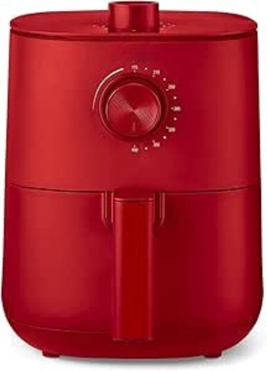 TIM® Mini Airfryer - Heteluchtfriteuse - Friteuse - Rood - 23cm x 28cm x 29cm; 3.15 kg