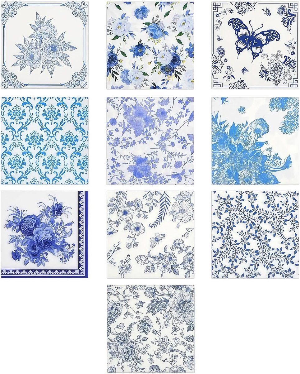 Servetten Papieren - Servetten - Tafel Servetten - Papier - Papieren Wegwerp Servetjes - Feestservetten - Voorjaar Servetten - Lunch/Diner Tafel Decoratie - Veelkleurig - 33x33cm - 40 Stuks - van Imperatoris