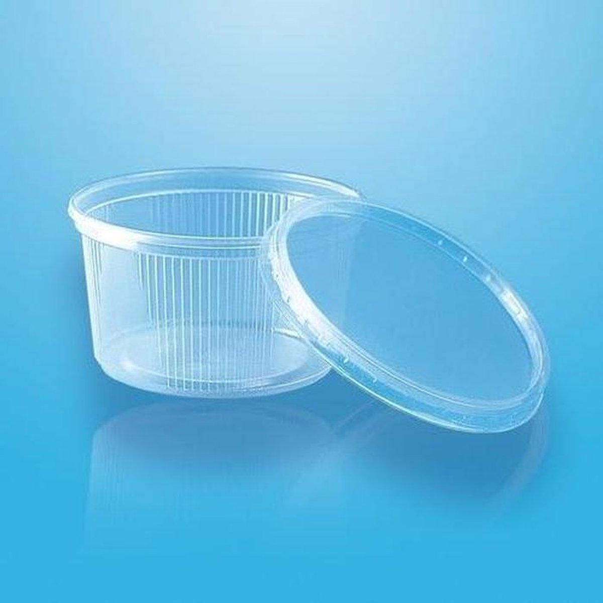 Verpakking bekers - Bekers met deksel - Voedsel bewaren - Magnetronbestendig - 250 ml - Natuur