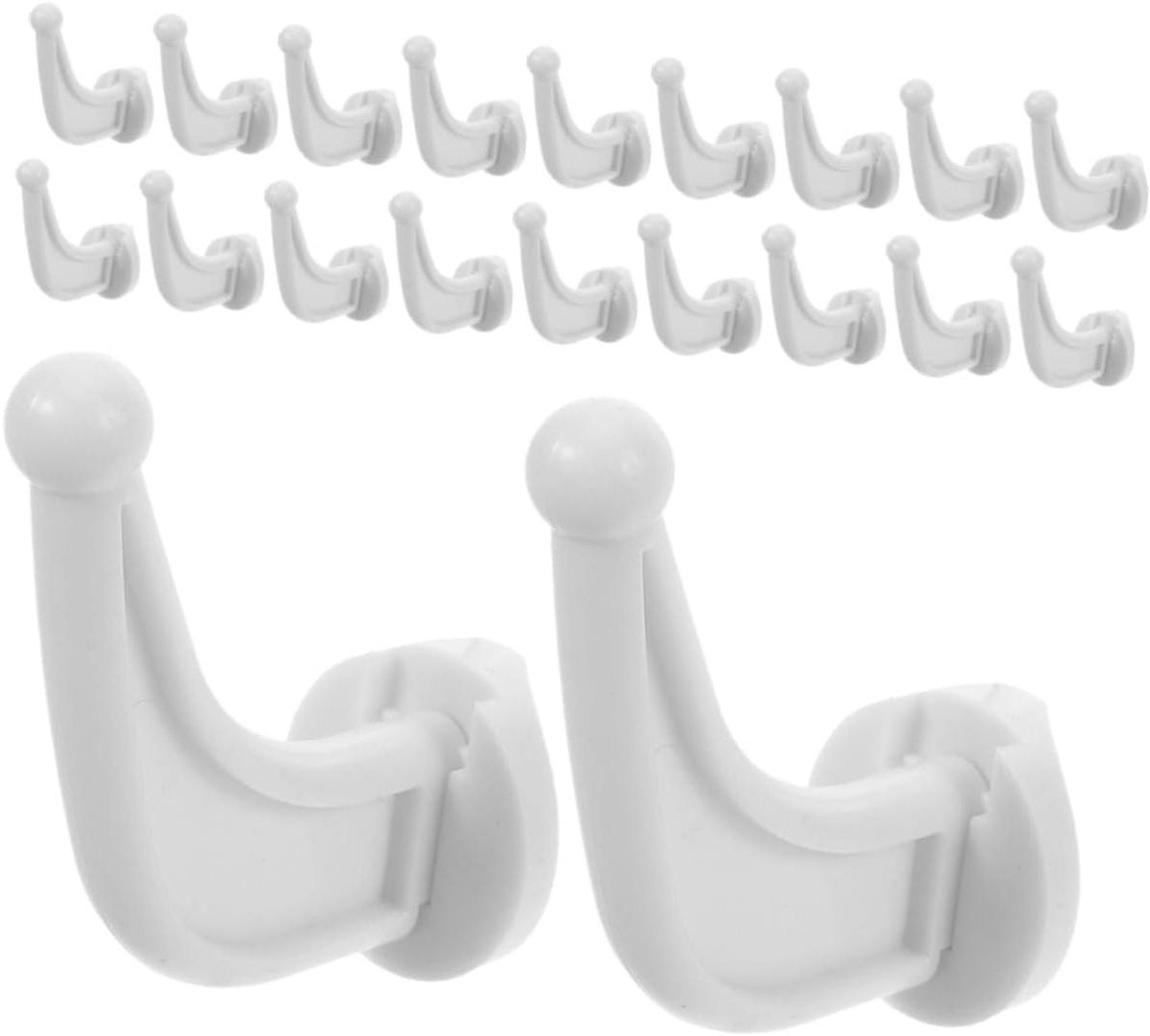 Kleding Haken - Radiator Hanger - Ruimte Besparen - Zonder Boren - 20 Stuks - Wit