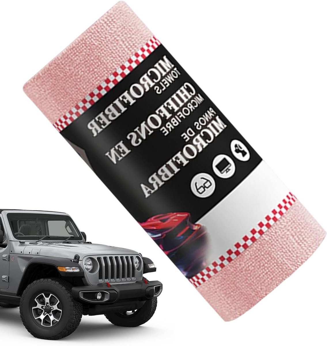 Microvezel Doeken - Reinigingsdoeken - Auto en Huis - Zeer Absorberend - 30 Stuks - Roze