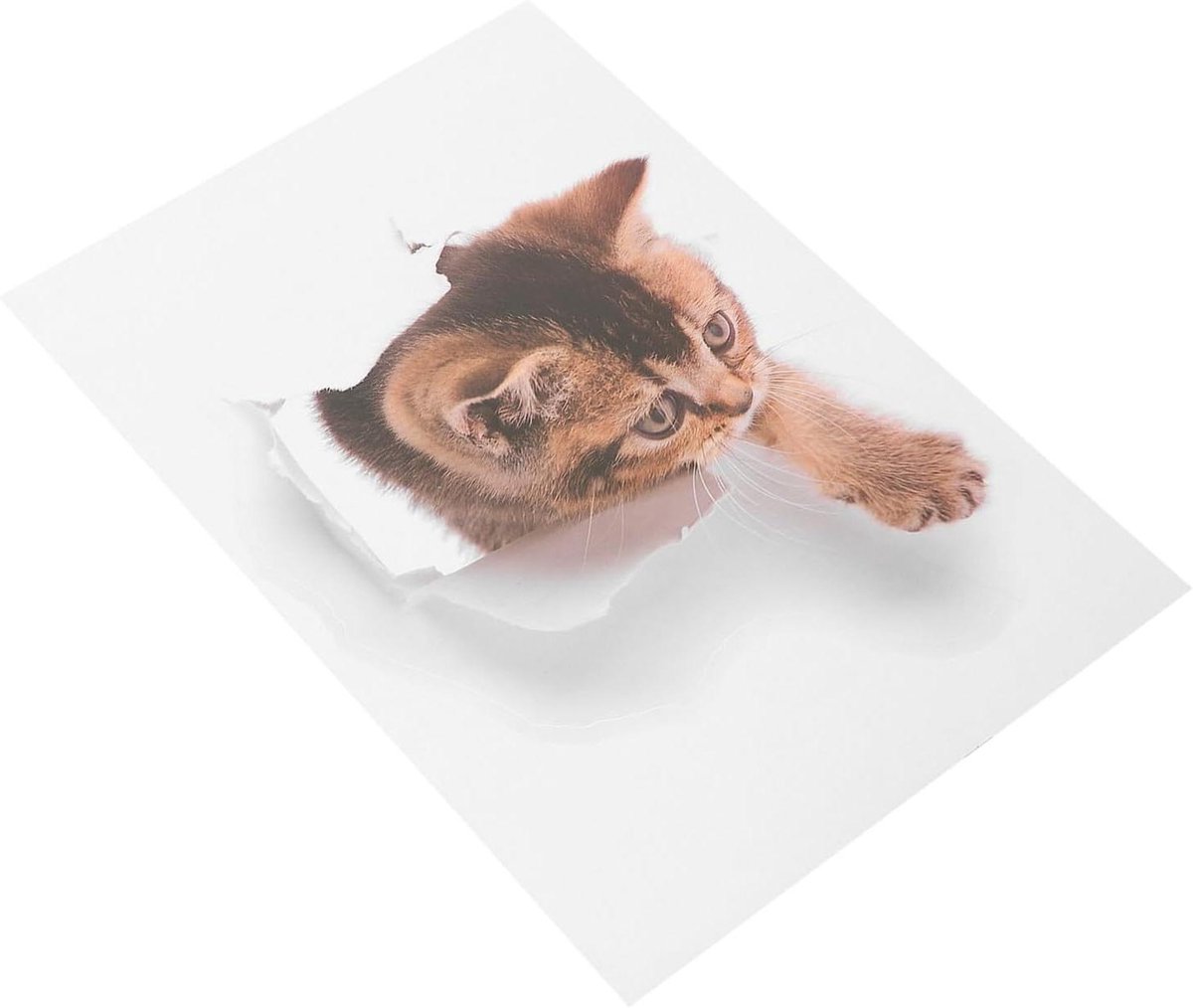 Zelfklevende Muurstickers - Decoratieposters PVC - Toilet Decoreren - Realistisch Dierenmo