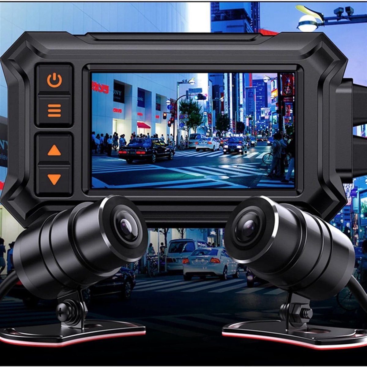 Motorfiets Dash Cam - Video Recorder - Veilig Rijden - HD Dubbele Lens - 32 GB - Zwart – foto 3