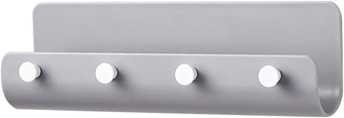 Sleutel Organizer - Wandhaak Houder - Gang Opruimen - Ruimtebesparend Ontwerp - 21.5 cm - Grijs