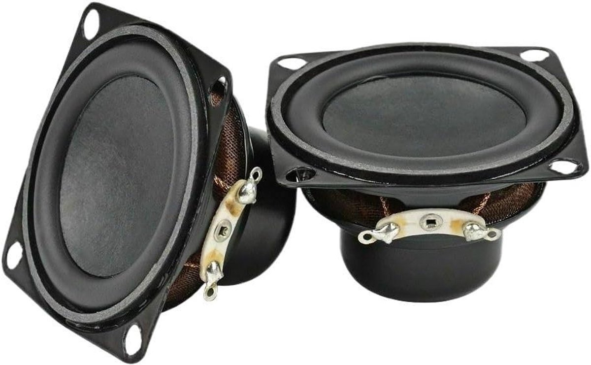 Fullrange luidsprekers - Reserve speakers - Muziek afspelen - 10W vermogen - 53 mm - Zwart