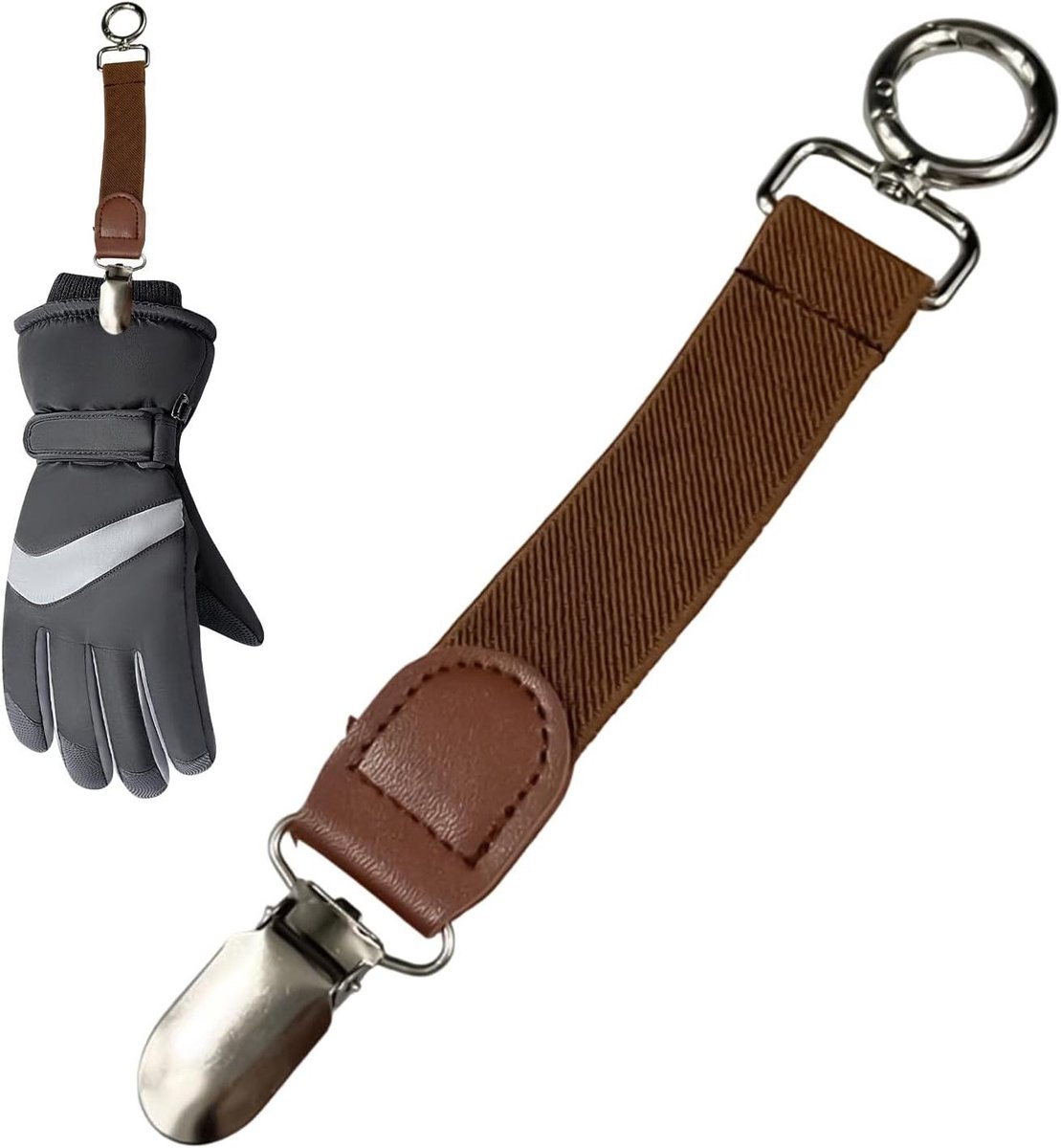 Hoed Clip - Tas Organizer - Reis Benodigdheden - Elastische Klem - 18 x 6 cm - Zwart