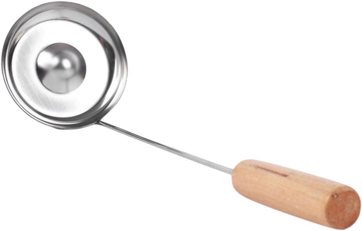 Olielepel Met Handvat - Frituurlepel Keukenlepel - Snacks Maken - Antiaanbak Laag - 40 cm Lengte - Niet Gespecificeerd