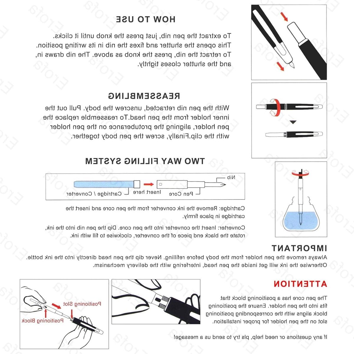 Drukvulpotlood met Medium Nib in Citroengeel, Inclusief Inktconverter en Zwart Klemmechanisme voor Precisie Schrijven