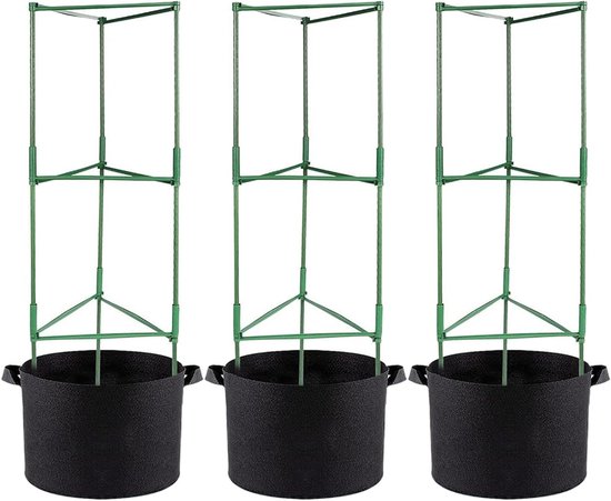Tomatenkooi - Klimplantsteun Tuin - Planten Ondersteunen - Verstelbaar Hoogteontwerp - 120 cm - Groen