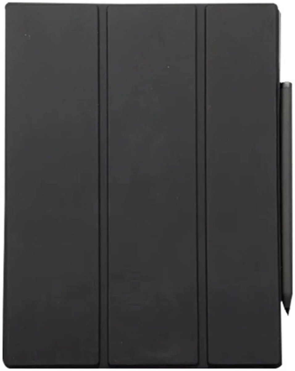 Hoes Geschikt voor ReMarkable 2 - Tri-Fold Book Case Standaard - Magnetisch - Zwart