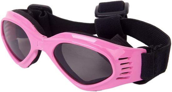 Honden Zonnebril - Hondenbril Puppybril - Oogbescherming Huisdier - UV Winddicht Gepolariseerd - 14 cm x 4.5 cm - Roze van Merkloos — afbeelding 5