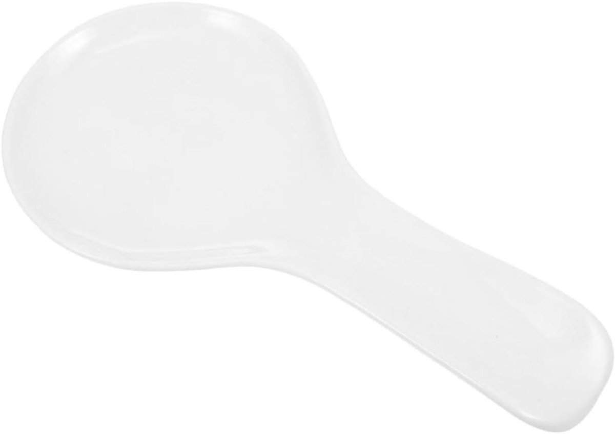 Lepelhouder - Lepelsteun Keuken - Koffiebar Organiseren - Keramisch Materiaal - 24 x 12 cm - Wit