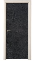 Sticker de porte Industriel - Béton - Grijs - Vintage - Rustique - 85x215 cm - Affiche de porte