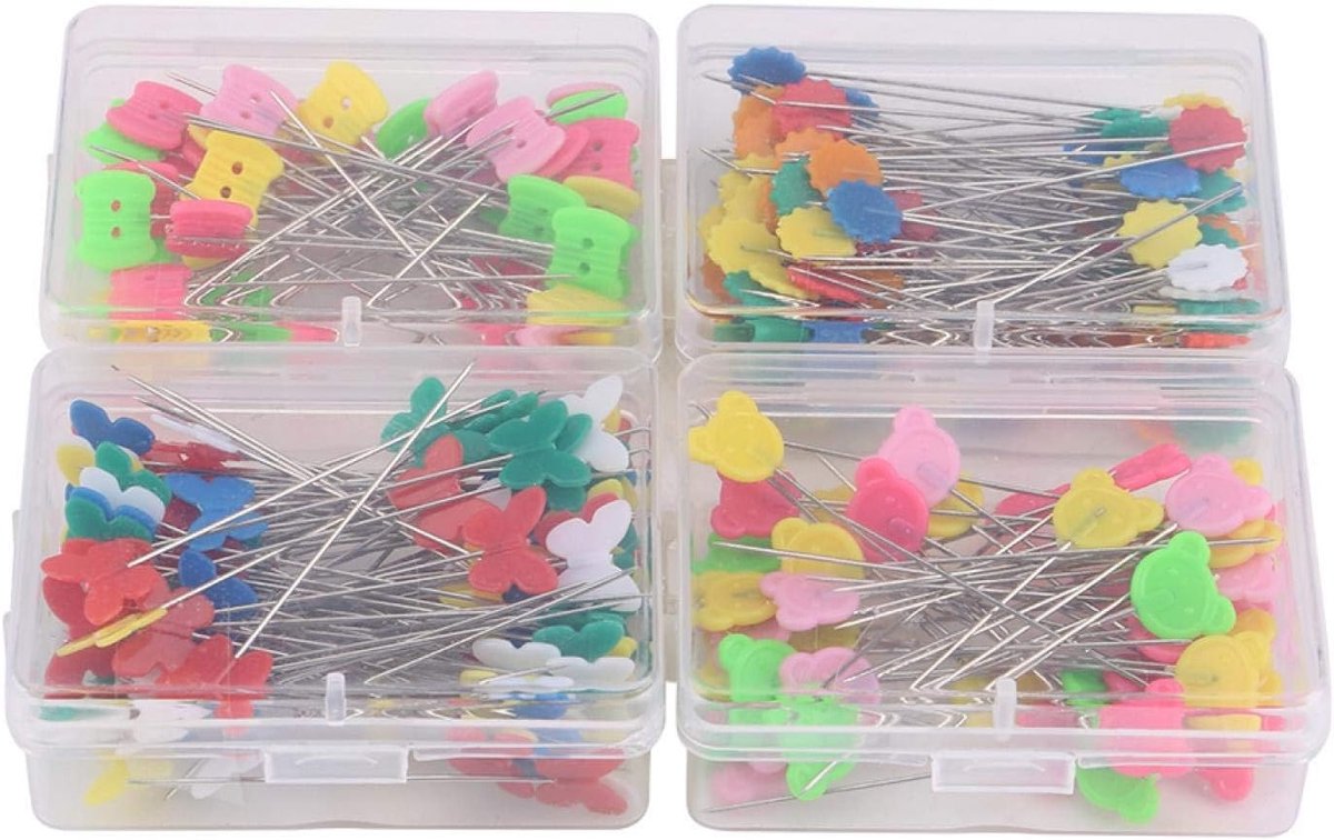 Decoratieve Bloem Knopspelden - 300 Stuks Naaipennen voor DIY, Quilten en Creatieve Projecten