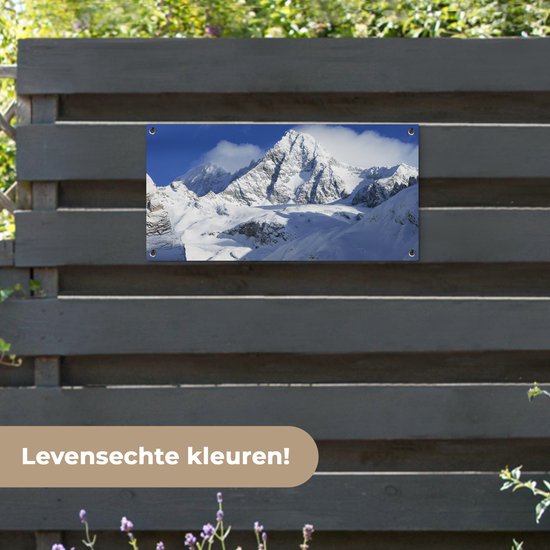 Poster de jardin La montagne autrichienne dans le parc national du Hohe Tauern - 80x40 cm - Décoration murale Outdoor - Poster de jardin - Toile de jardin - Poster de clôture - Tableau de jardin