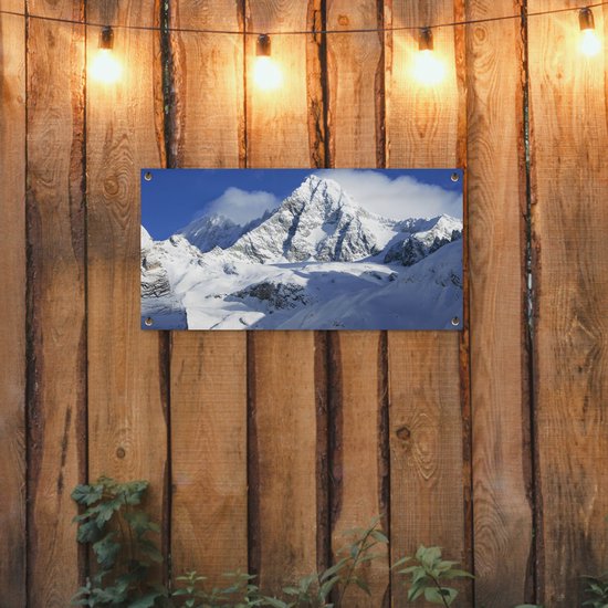 Poster de jardin La montagne autrichienne dans le parc national du Hohe Tauern - 80x40 cm - Décoration murale Outdoor - Poster de jardin - Toile de jardin - Poster de clôture - Tableau de jardin