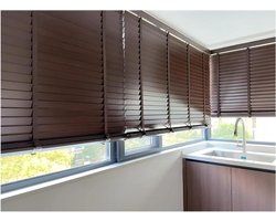 Houten Jaloezieën - Raambekleding Horizontaal - Privacy en Lichtregeling - 50mm Flexibele Lamellen - 80-240 cm Breed - Niet gespecificeerd