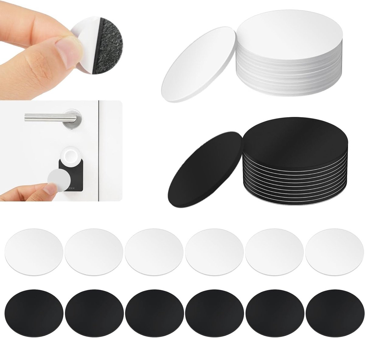 NFC Tags 20 Stuks, Herbruikbare Stickers met 504 Byte Geheugen, Compatibel met TagMo en Amiibo, Ideaal voor Slimme Toepassingen en Labeling