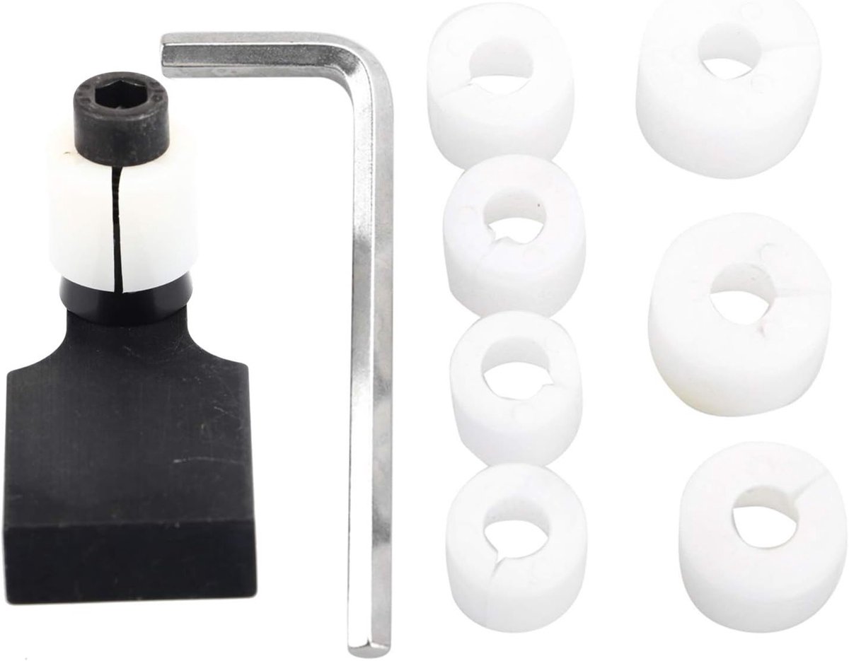 Gereedschap voor het maken van muntringen - Ringverwerking, instelbare klem en diamantzetting set