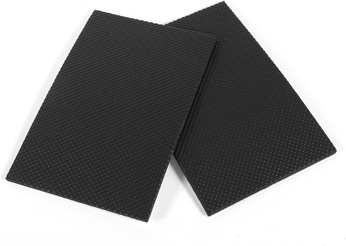 Zwarte Zelfklevende Rubber Pads, 2 Stuks Antislip Vloerbeschermers voor Meubels, Stoelen en Tafels, EVA Voet Pads voor Vloerbescherming
