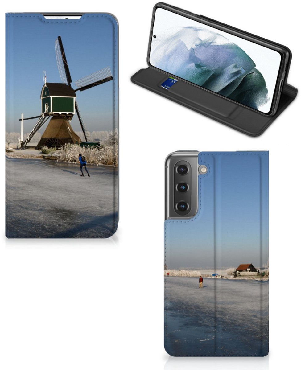 Samsung Galaxy S21 FE Book Cover Schaatsers