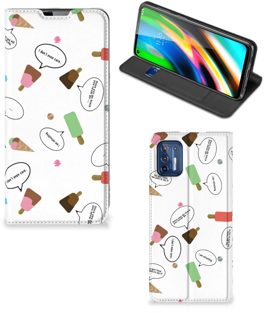 Motorola Moto G9 Plus Flip Style Cover IJsjes
