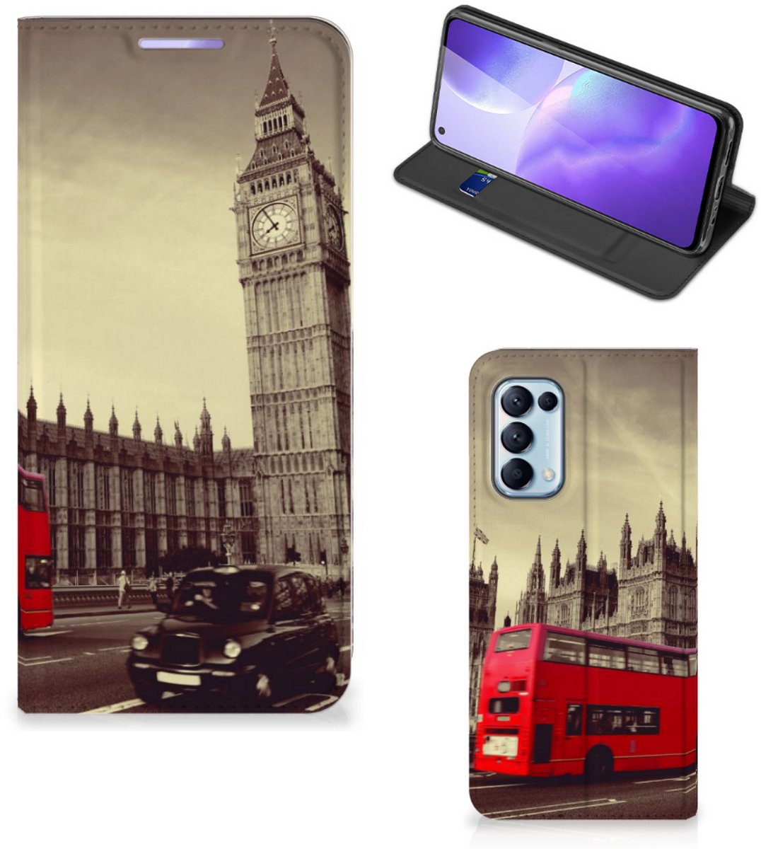 OPPO Find X3 Lite Book Cover Londen