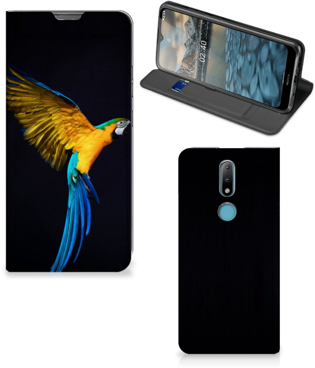 Nokia 2.4 Hoesje maken Papegaai