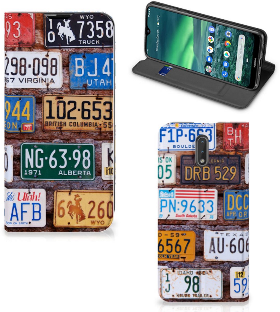 Nokia 2.3 Stand Case Kentekenplaten