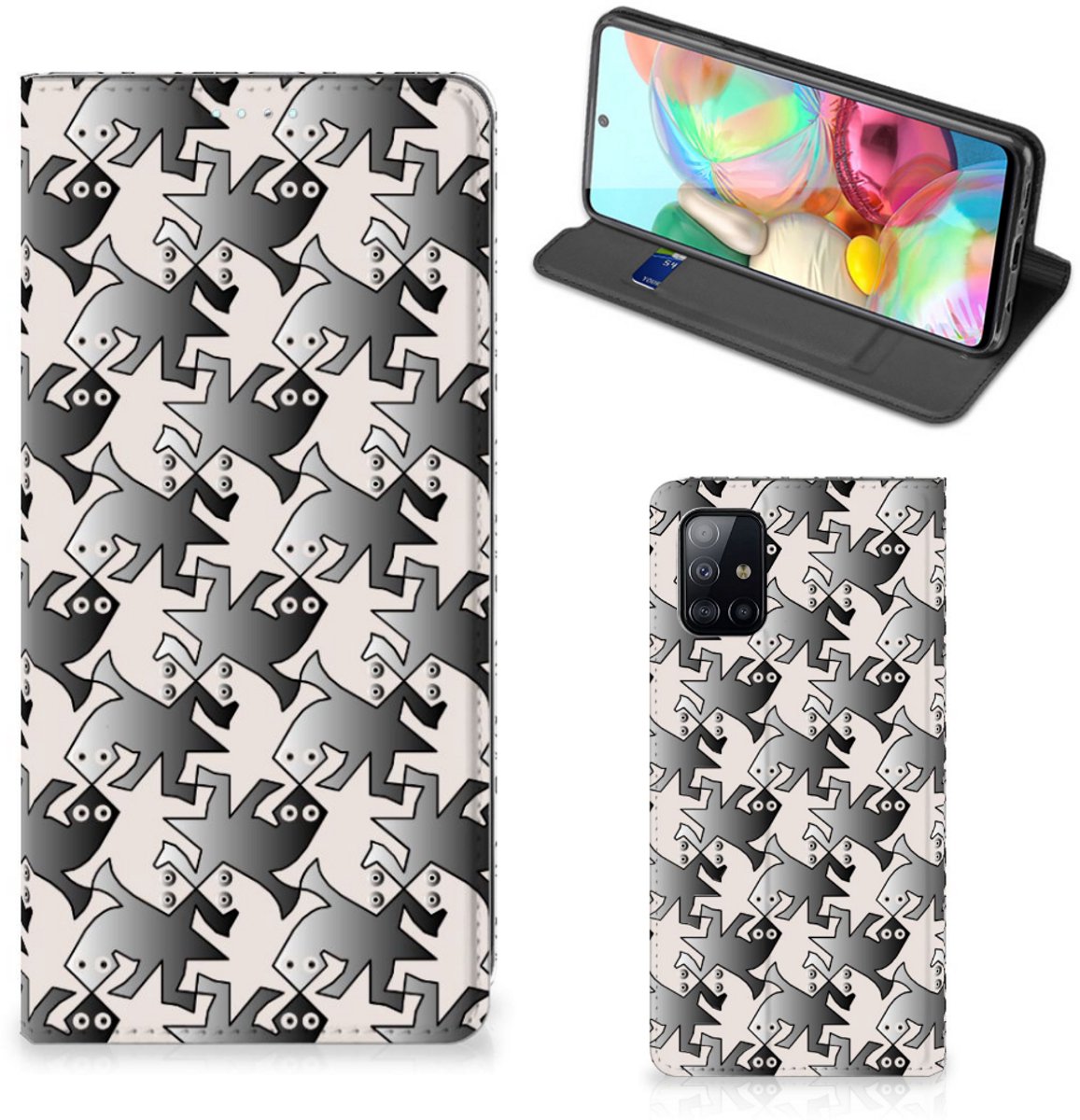 Samsung Galaxy A71 Hoesje maken Salamander Grey