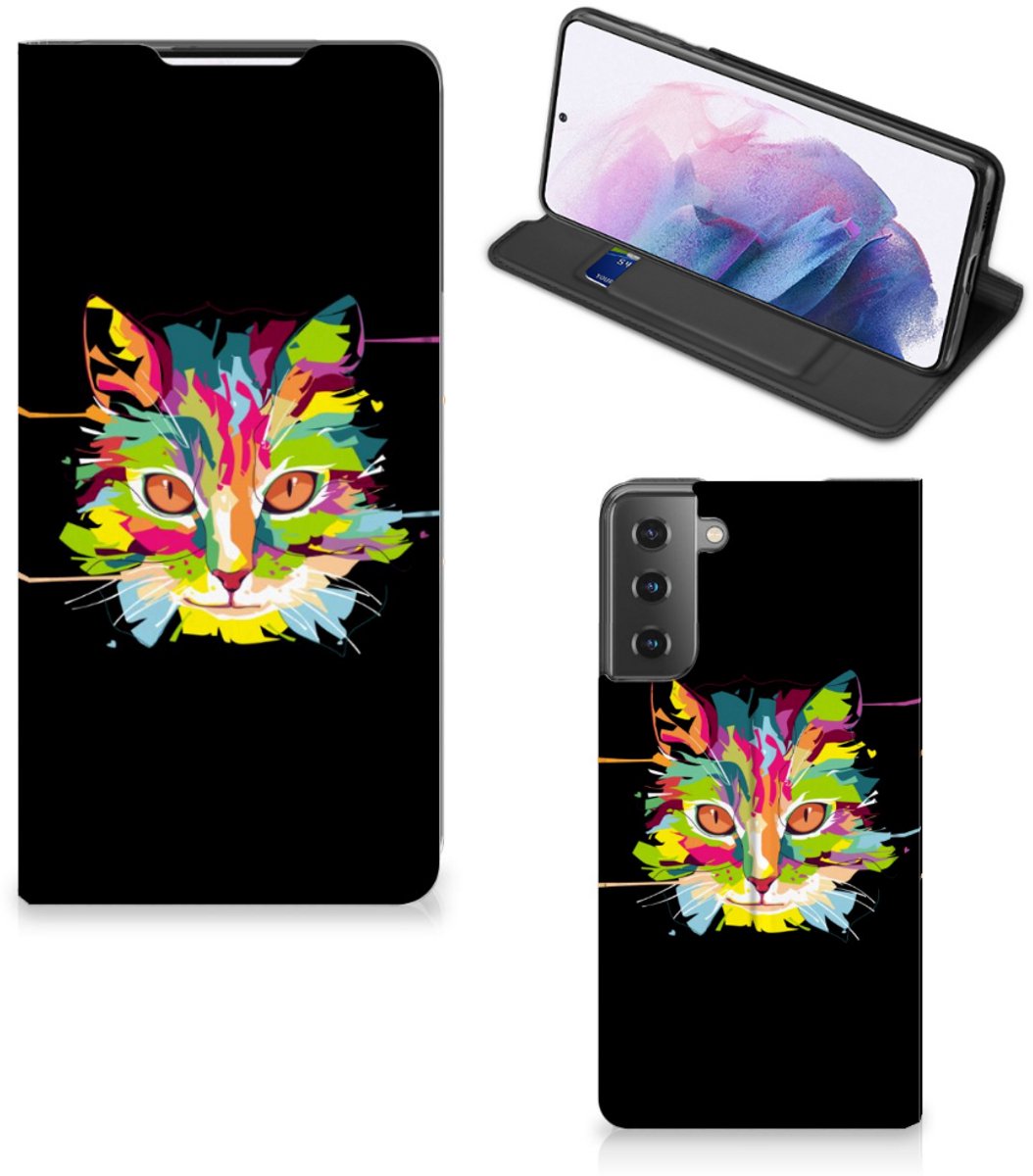 Samsung Galaxy S21 Plus Magnet Case Cat Color
