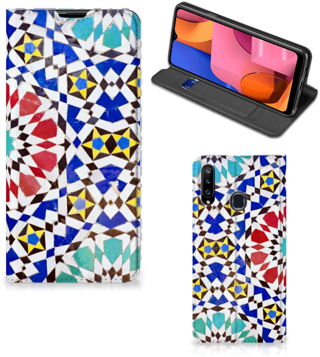 Samsung Galaxy A20s Standcase Mozaïek