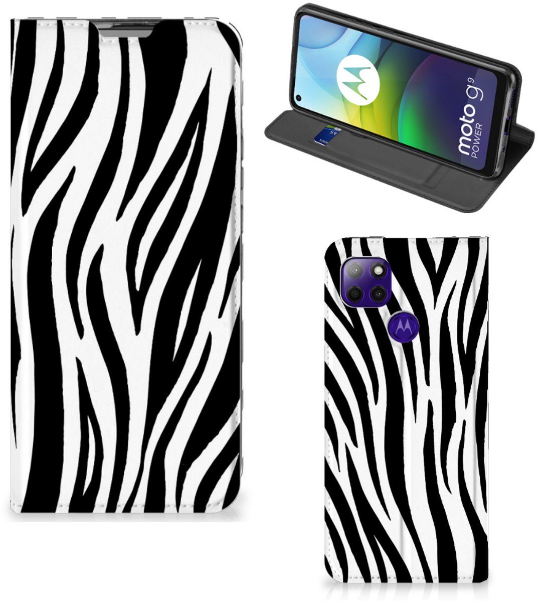 Motorola Moto G9 Power Hoesje maken Zebra