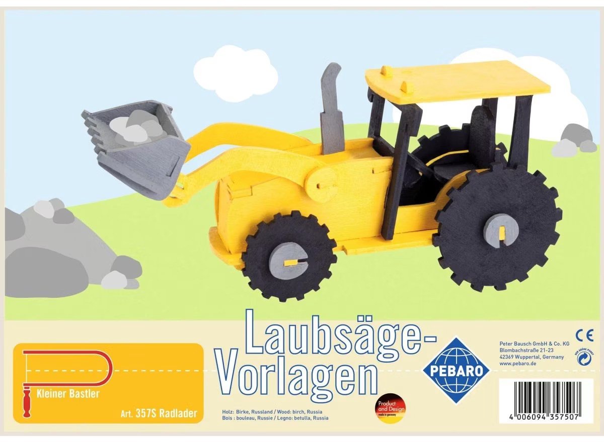 Pebaro figuurzaag patroon bulldozer