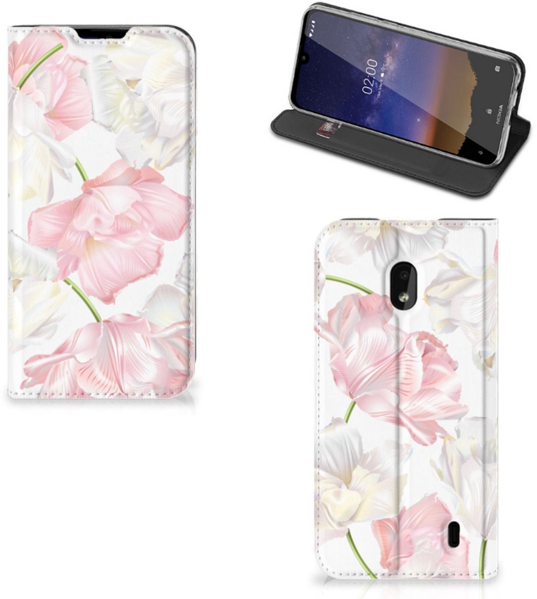 Nokia 2.2 Smart Cover Lovely Flowers