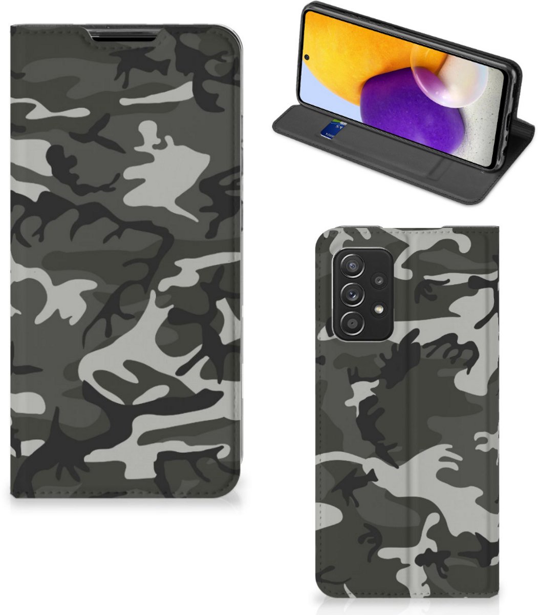 Samsung Galaxy A72 (5G/4G) Hoesje met Magneet Army Light